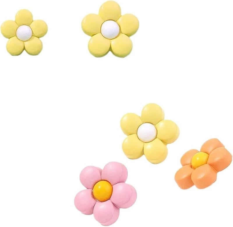 Black Hand Sewing Buttons 500Pcs Flower Buttons for DIY Clothes Sofa Decorations Crafts - Image 4