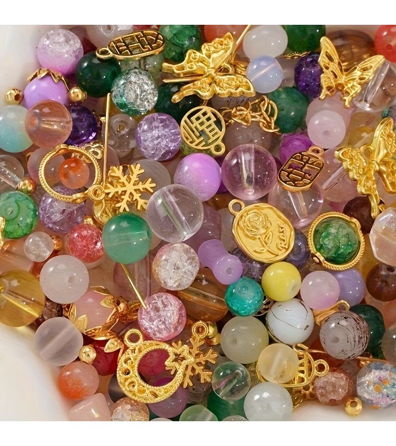 Mixed Glass Beads 30g Pack Random Colors for DIY Jewelry Making - Image 4