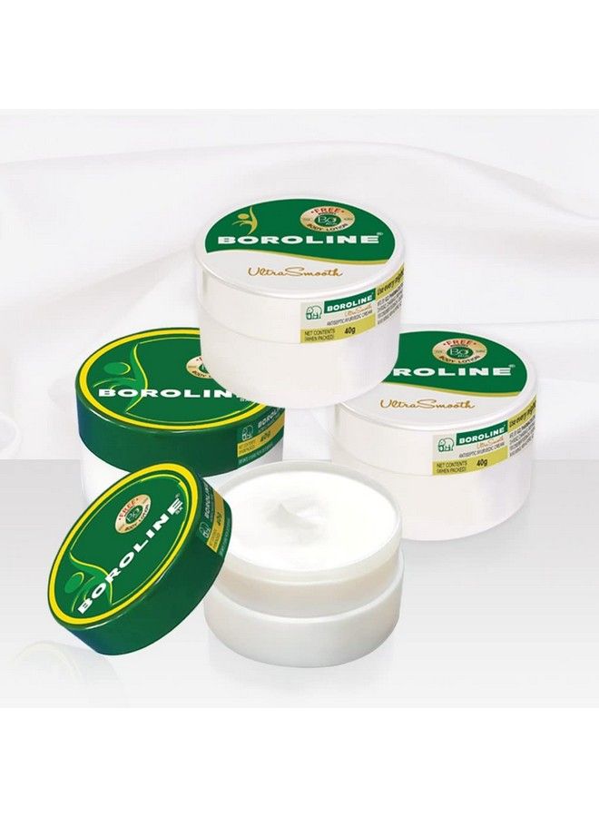 BOROLINE Dry Skin Care Combo Antiseptic Ayurvedic Cream 40Gm X 2 + Ultrasmooth Night Cream 40Gm X 2 Bo Body Lotion Trial Pack 7Ml X 2 Natural Ayurvedic Cream (Combo Pack Of 6) - Image 1