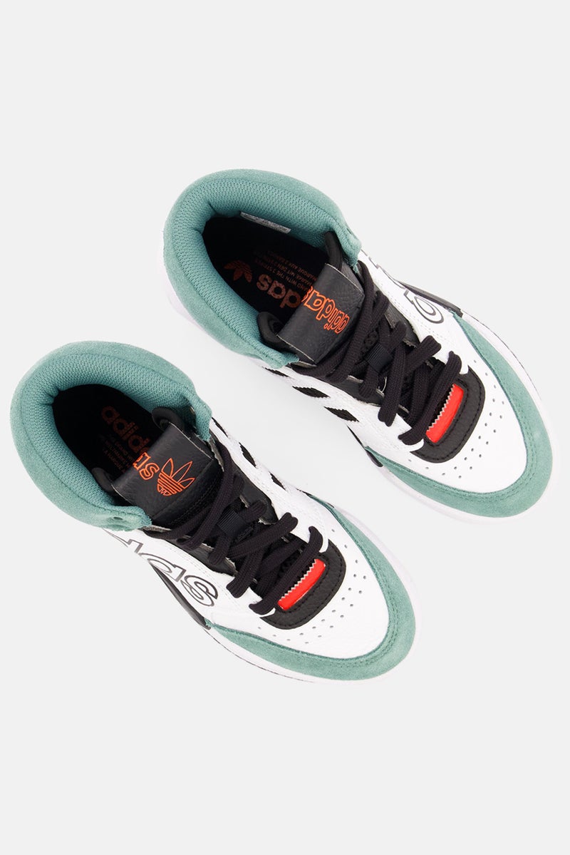 adidas Originals Kids Unisex Drop Step XL Lace Up Shoes, White  - Image 3