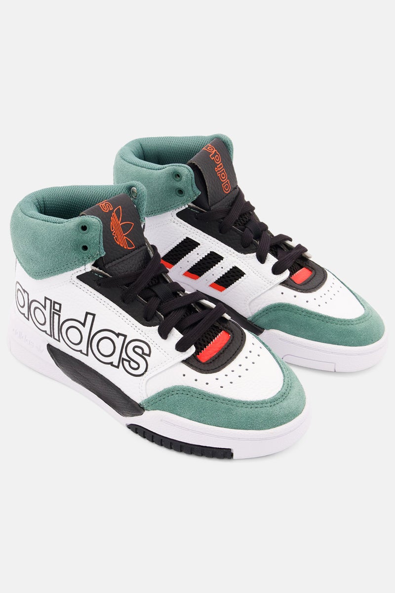 adidas Originals Kids Unisex Drop Step XL Lace Up Shoes, White  - Image 1