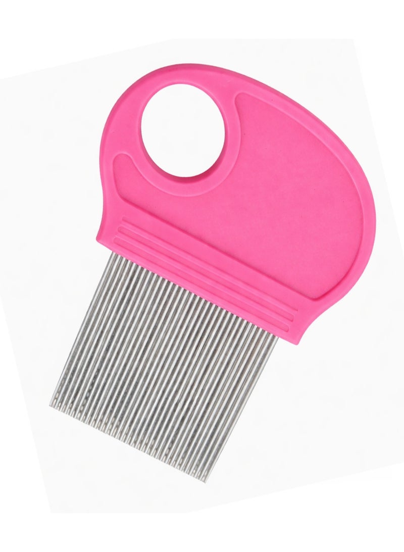 Lice And Dandruff Removal Hair Comb - Pink