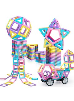 Magblock Magnetic Building Blocks Set, Upgraded Magnetic Tiles Toys For 3 4 5 6 7 8+ Year Old Girls, 103Pcs Magnet Toys For Toddlers Boys And Girls 3-5  - Image 1