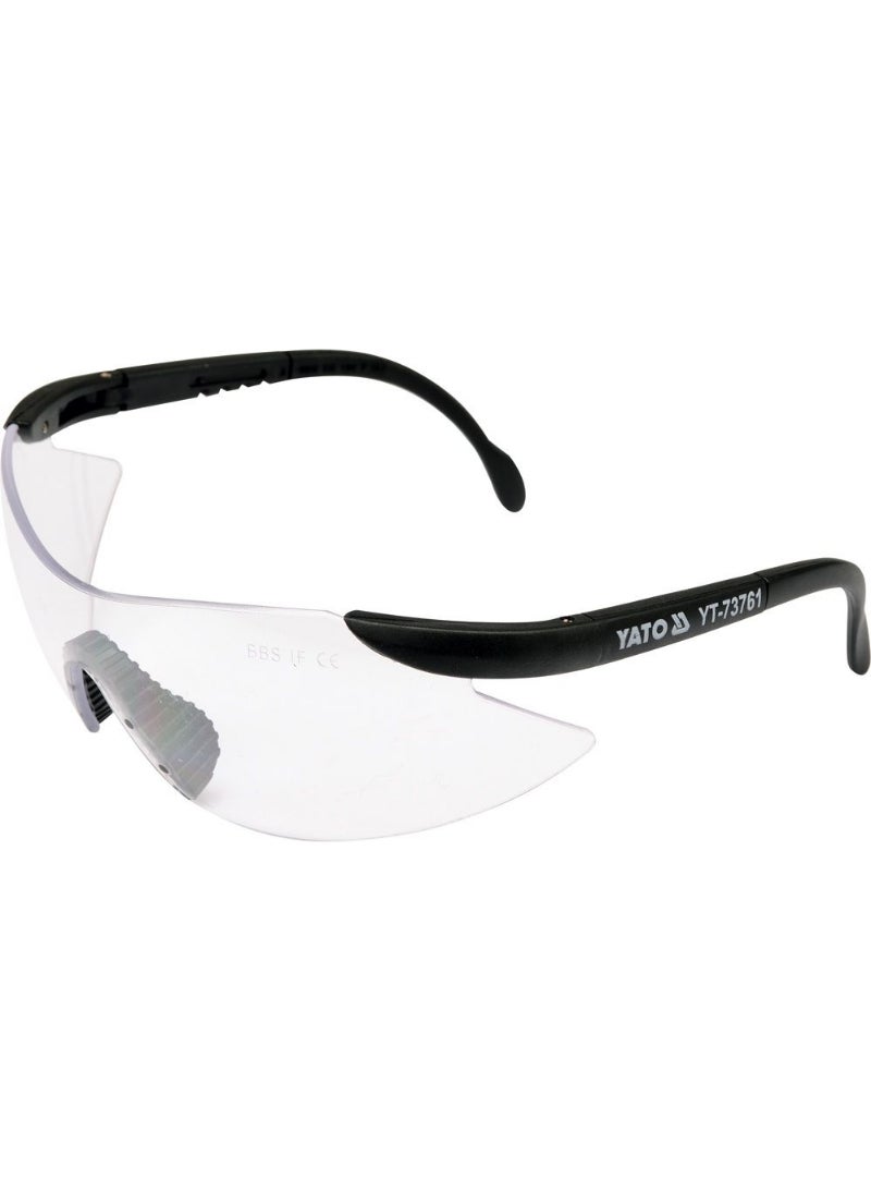 YATO Safety Glasses Clear Transparent Rubber Nosepiece YT-73761