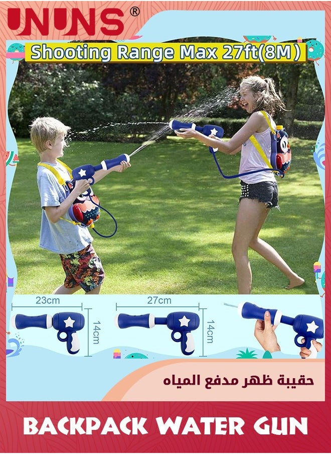 UNUNS Backpack Water Gun For Kids,Soaker Squirt Gun,Water Gun With 2L Capacity Tank Adjustable Straps,Water Blaster For Kids 2+,Summer Gift For Boys Girls Pool Beach Water Fighting Toys,Owl  - Image 3