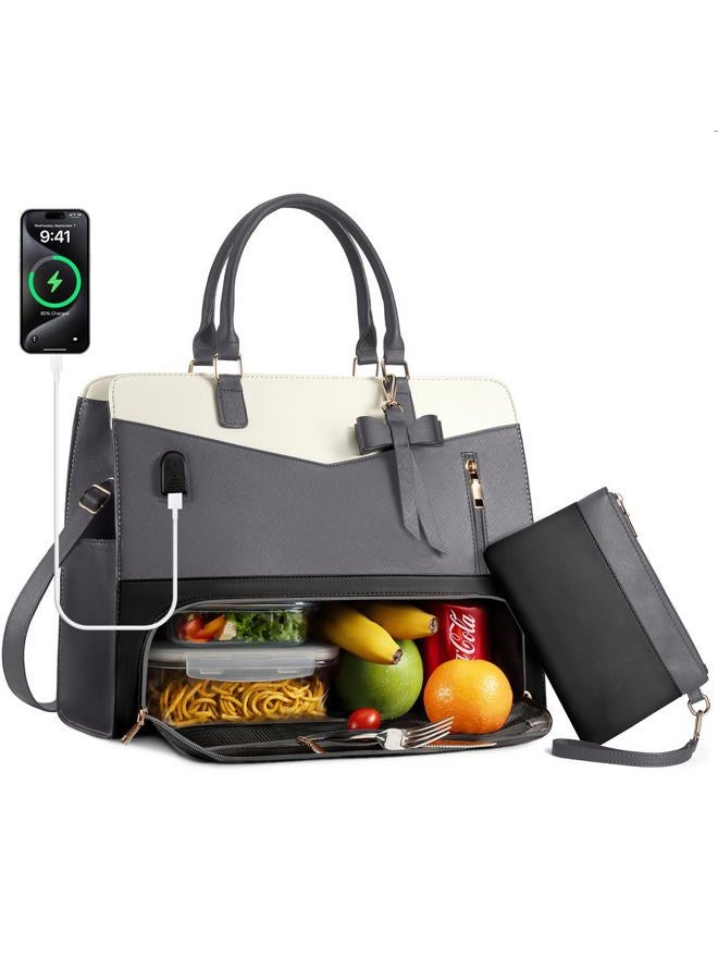 Tiostep Lunch Bag, Mix Black Gray - Image 1