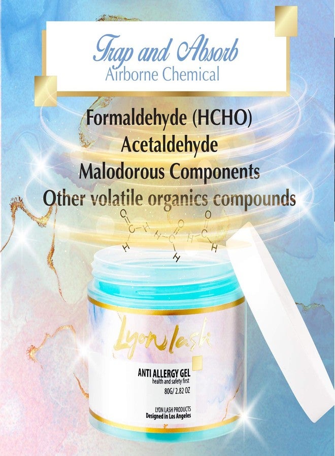 Lyon Lash Anti Allergy Gel Air Refresher | Absorb Fume & Odor from Lash Adhesive | Less Stinging and Headache After Use | Suitable For Classic & Volume Lashing | Eyelash Extension Supplies & Tools - Image 2