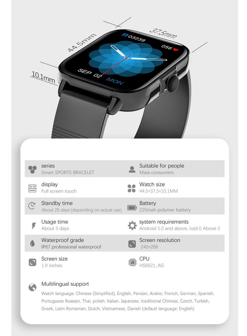 GULFLINK GULFLINK Smart Watch for Android and iOS Phones Compatible with Apple iPhone, Samsung - Image 4