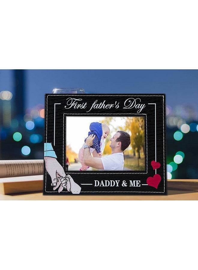 FaCraft First Fathers Day Picture Frames,4x6 First Father Day Photo Frames from Daughter Son Wife 1st First Fathers Day Time Gifts for New Dad,New Father, Boy Girl Baby,First Time Dad Gifts - Image 5