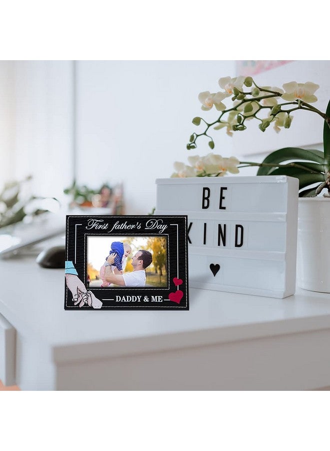 FaCraft First Fathers Day Picture Frames,4x6 First Father Day Photo Frames from Daughter Son Wife 1st First Fathers Day Time Gifts for New Dad,New Father, Boy Girl Baby,First Time Dad Gifts - Image 4