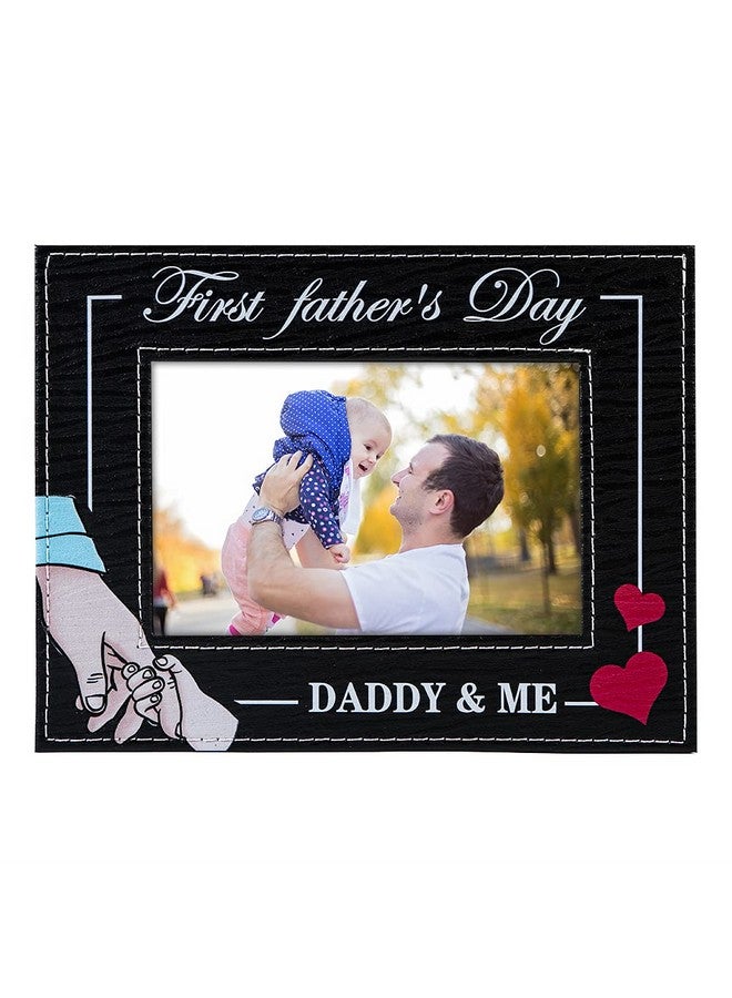 FaCraft First Fathers Day Picture Frames,4x6 First Father Day Photo Frames from Daughter Son Wife 1st First Fathers Day Time Gifts for New Dad,New Father, Boy Girl Baby,First Time Dad Gifts - Image 1