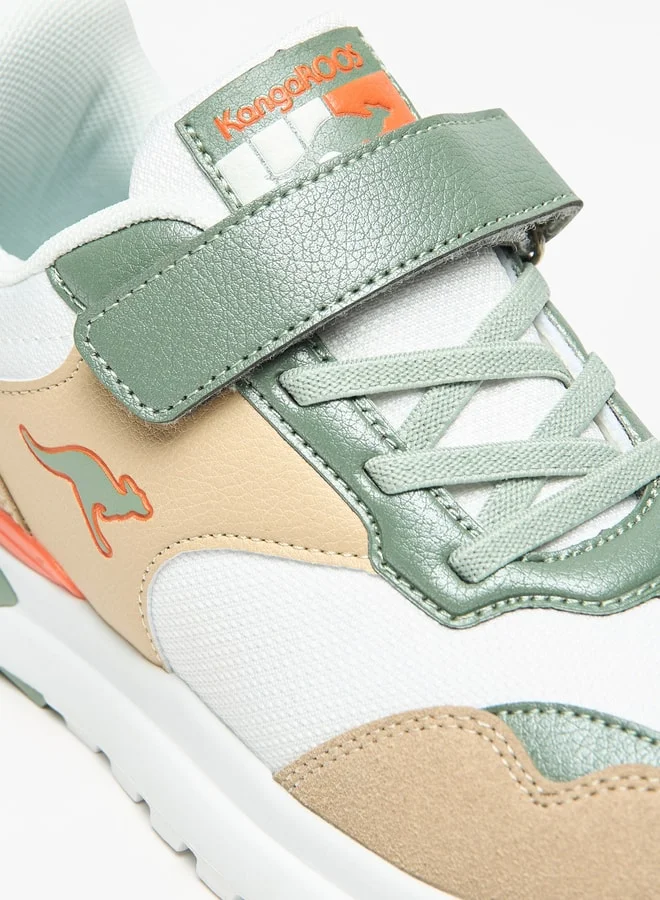 kangaROOS Boys' Panelled Walking Shoes with Hook and Loop Closure