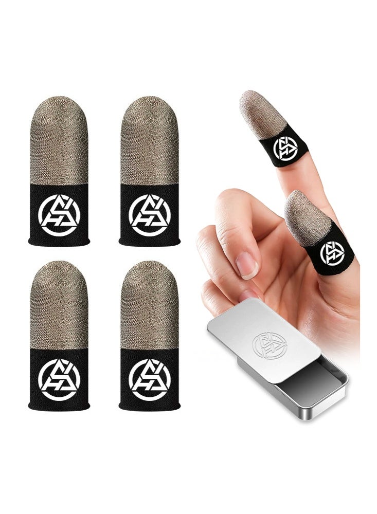ACEDAYS 2 Pairs Mobile Game Touch Screen Finger Sleeve Super Highly Sensitive Feelers Smooth Operation Sweat Absorbing Odorless Breathable Seamless F Finger Sleeve For Pubg And Much Other Games Play - Image 1
