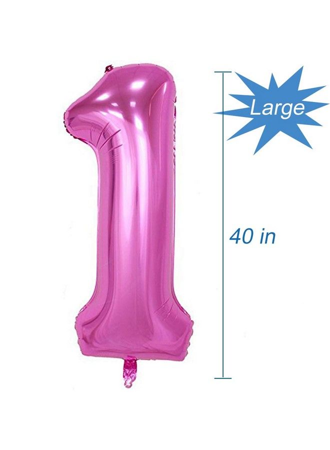 Tellpet Pink Number 10 Balloon 40 Inch - Image 3