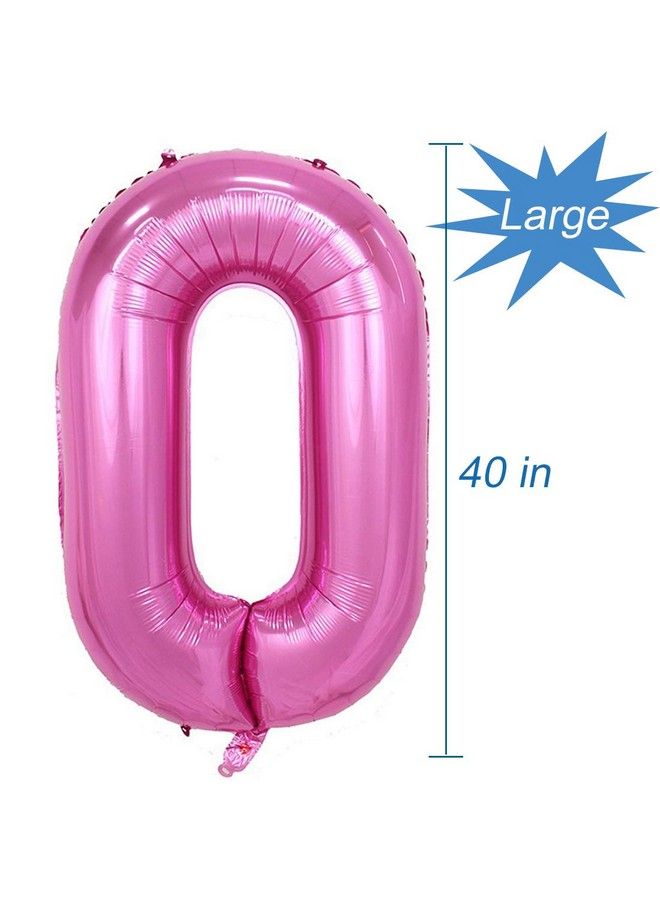 Tellpet Pink Number 10 Balloon 40 Inch - Image 4