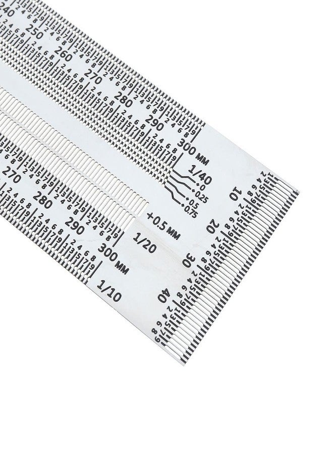 Smgda Precision Marking T-Rule Stainless Steel T Square with Mechanical Pencil & 0.5mm Refill Scribing Line Ruler for Marking or Measuring, for Carpenters, Designers, Architects, Engineers 300mm - Image 5