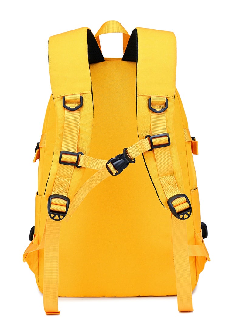 Loquat - Popular Casual Backpack School Bag For Middle School Students Yellow - Image 1