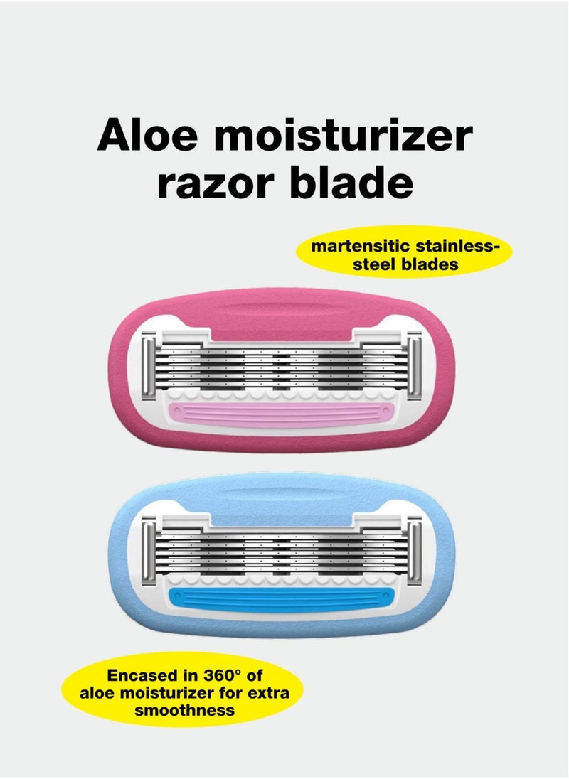 colorlamb - Mini Razors, Travel Razors For Women, Womens Razors For Shaving, Hair Removal Blade With Case For Body, Armpit And Bikini - Image 1