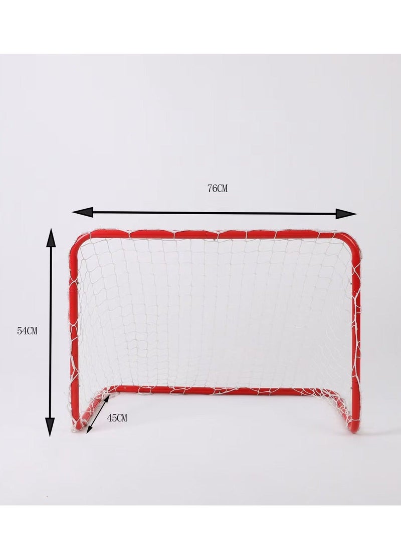 RAKAY Portable Soccer Goal with Net 76 x 56x 45 cm,Football Goal with a Single Net  Goal Meatel Post,Red Frame, Includes Ground Pegs - Image 3