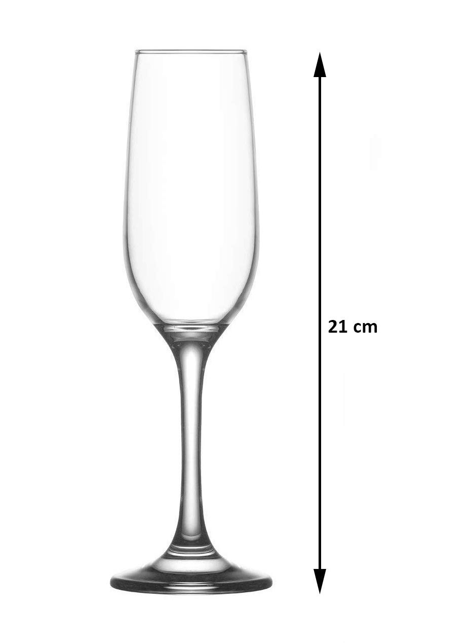 Cloudsell Cloudsell Non Lead Viola Champagne Flute Clear Red Wine Glass Set of 2 200 ml  - Image 2