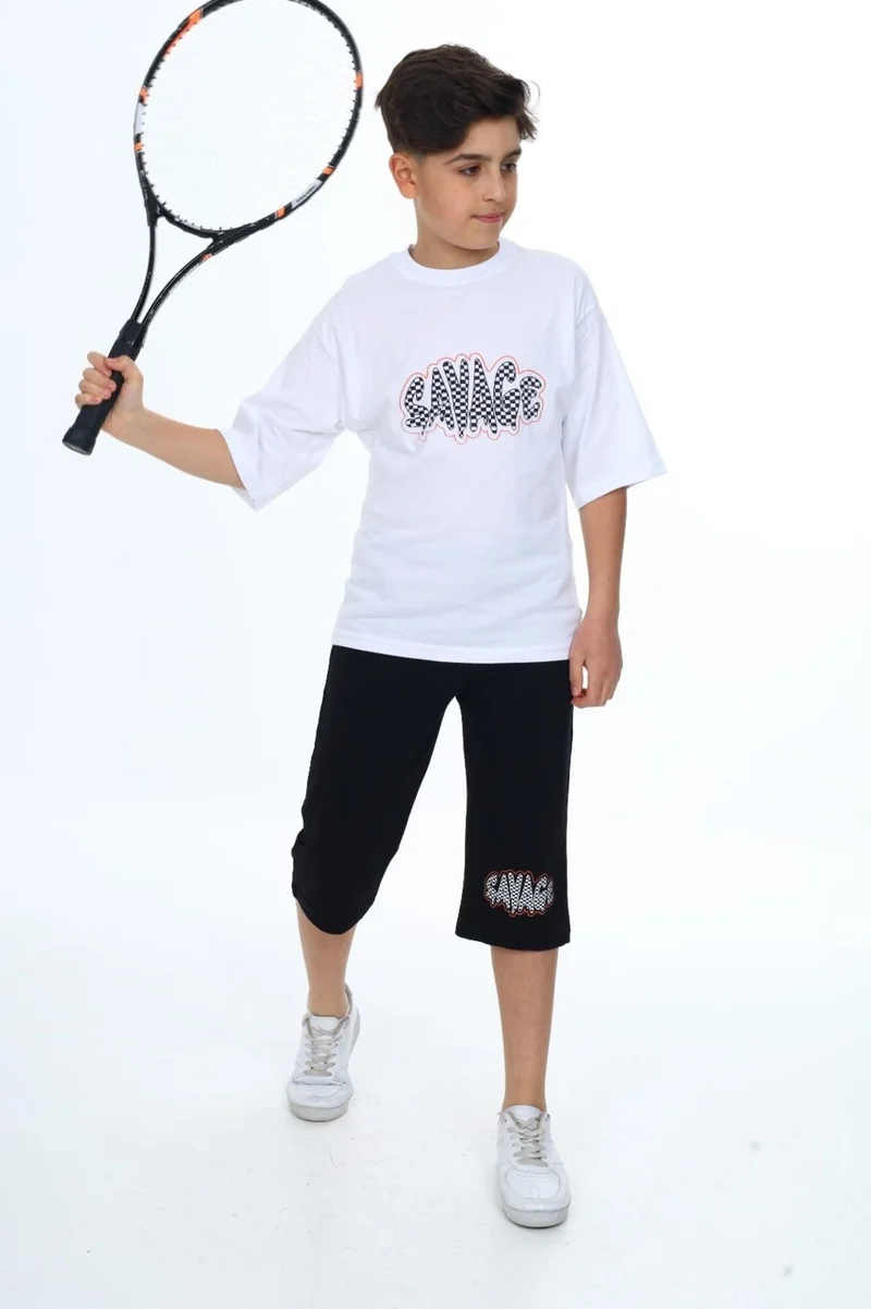انجلوس جيرلز Boy's Capri Top-Bottom Set LX7111
