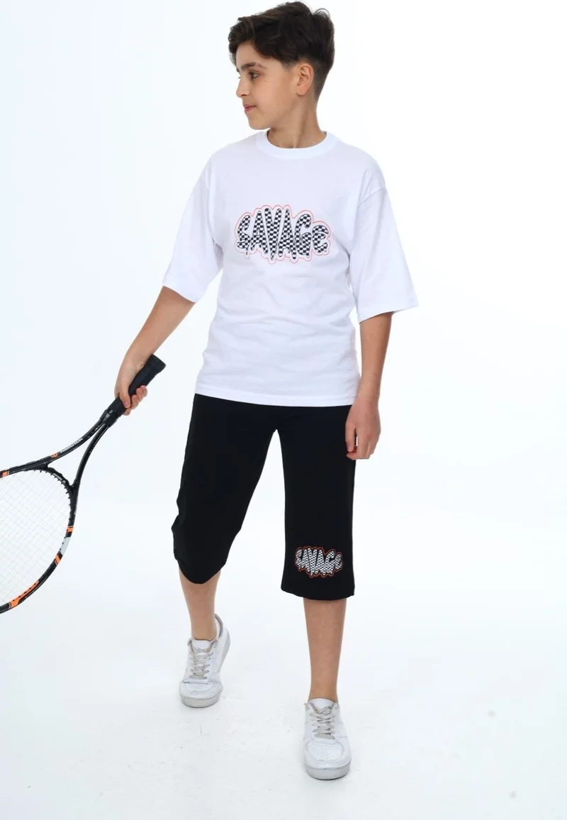 انجلوس جيرلز Boy's Capri Top-Bottom Set LX7111