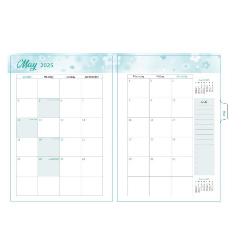 A5 Hardcover Planner - Weekly Monthly Planner for Pencil Sharpeners Camping Mat Life Jackets Halloween Ghost Mug Beach Tote Bag - Image 5