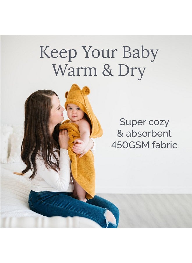 Natemia Premium Hooded Baby Bath Towel - Hooded Baby Towels Made With Organic Cotton From Turkey, Newborn Baby Towel With Hood, Ultra Soft Baby Towels, Hooded Baby Towels Girl, Boy, Baby Essentials - Image 5