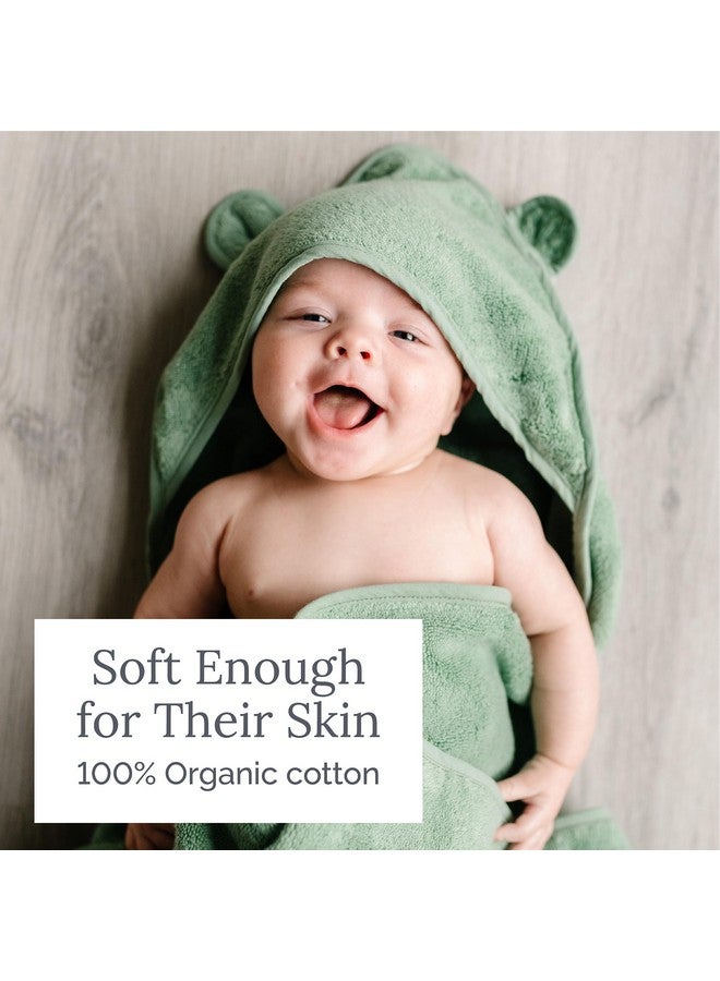 Natemia Premium Hooded Baby Bath Towel - Hooded Baby Towels Made With Organic Cotton From Turkey, Newborn Baby Towel With Hood, Ultra Soft Baby Towels, Hooded Baby Towels Girl, Boy, Baby Essentials - Image 3