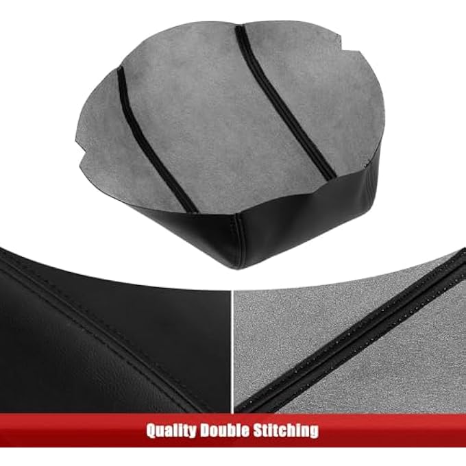 Auto Center Console Armrest Cover For Ford Explorer 20112018 Vinyl Microfiber Leather Console Replacement Black - Image 3