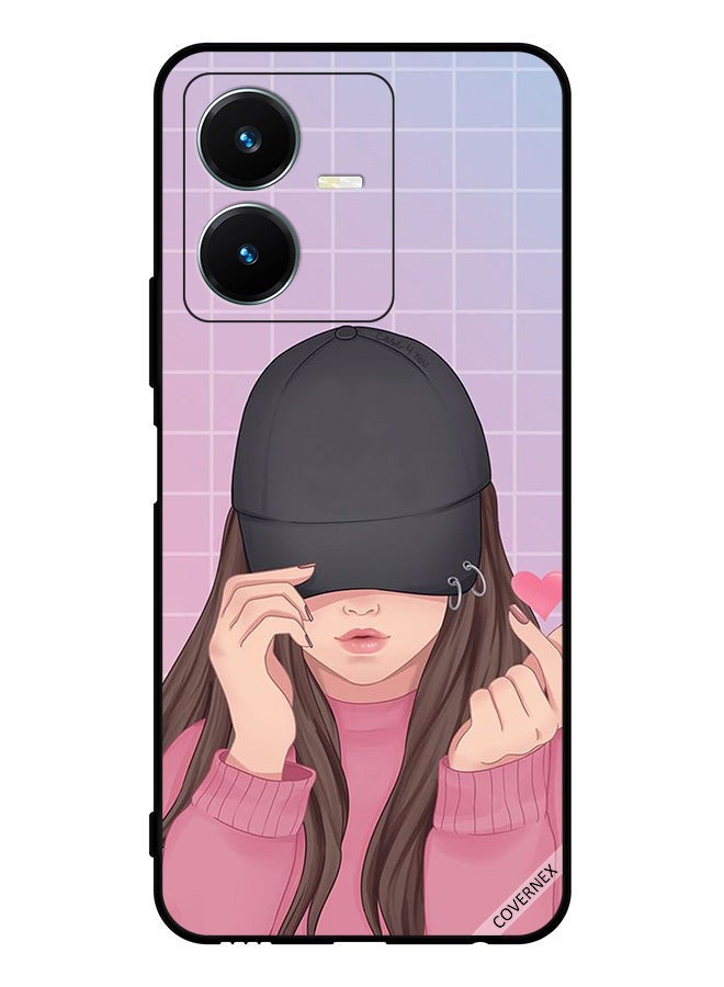 Covernex Protective Case Cover For vivo Y22 Snap Love Cap Girl - Image 1