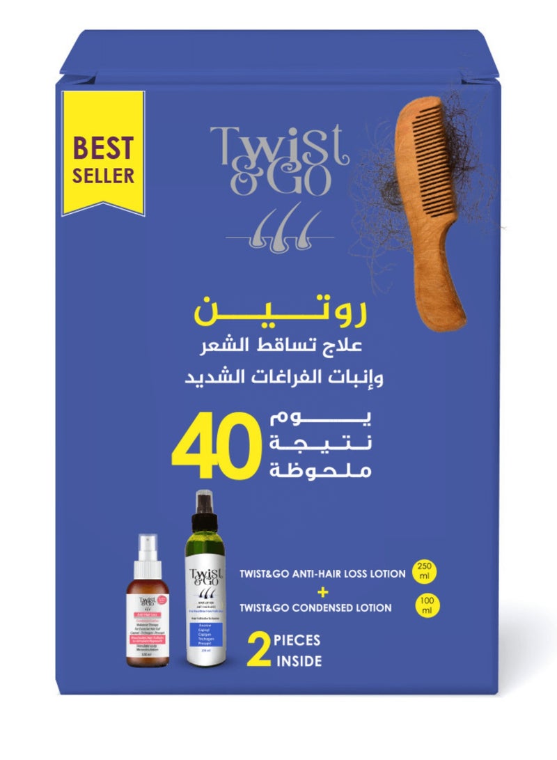 عرض تويست اند جو لوشن التساقط ٢٥٠مل & بديل أمبولات ١٠٠مل