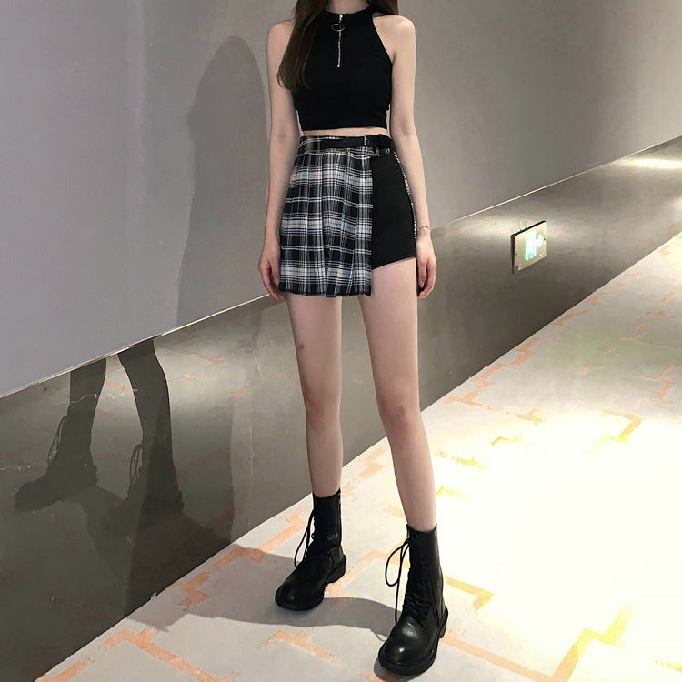 2026 Summer Plaid Pleated Mini Skirt for Women - Image 2