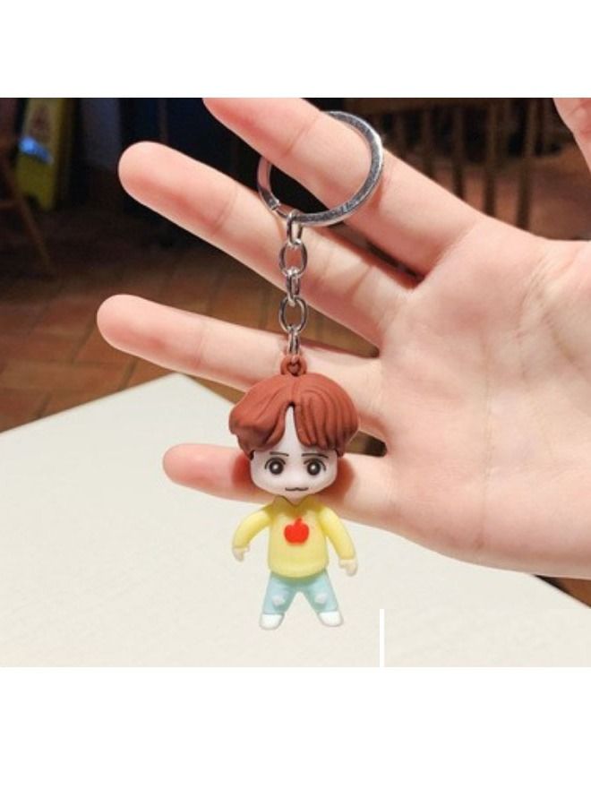 ميدالية مفاتيح كرتونية مميزة بتصميم BST  اكسسوار مميز مناسب للمفاتيح والحقائب