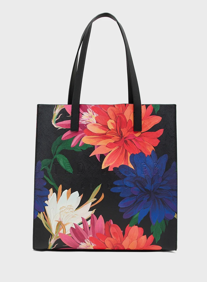 Ted Baker Printed Dahlia Large Icon Tote