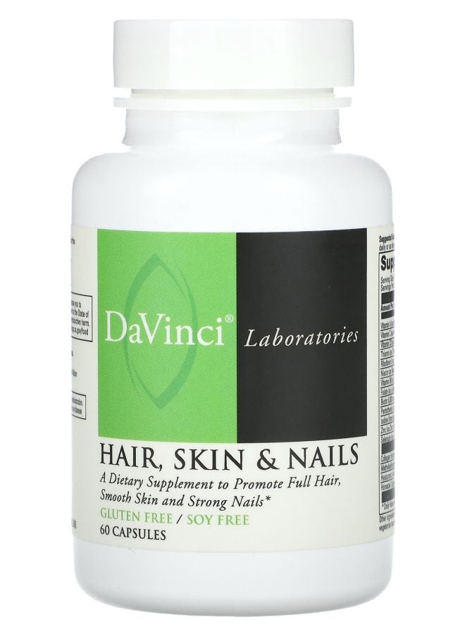 DaVinci Laboratories of Vermont Hair Skin & Nails 60 Capsules