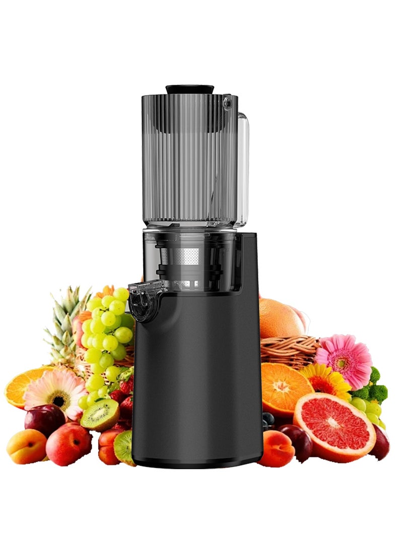 Smart Rahah JE-45 Slow Juicer, High Juice Yield, Professional Cold Press Juicer Machine for Fruits Vegetables, 45 RPM Quiet Motor , 220-240V for Middle East, Easy Clean Juicer, Middle East Voltage Juicer, Compact & Lightweight (3.7KG), Grey 
