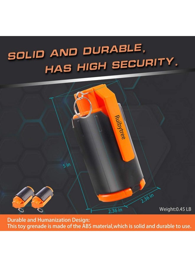 Ruibytree - Tactical Plastic Toy Bomb For Nerf Cs Nerf Rival Battle Game With 60Pcs Rounds Refill Bullet Balls Ammo - (Orange) - Image 1