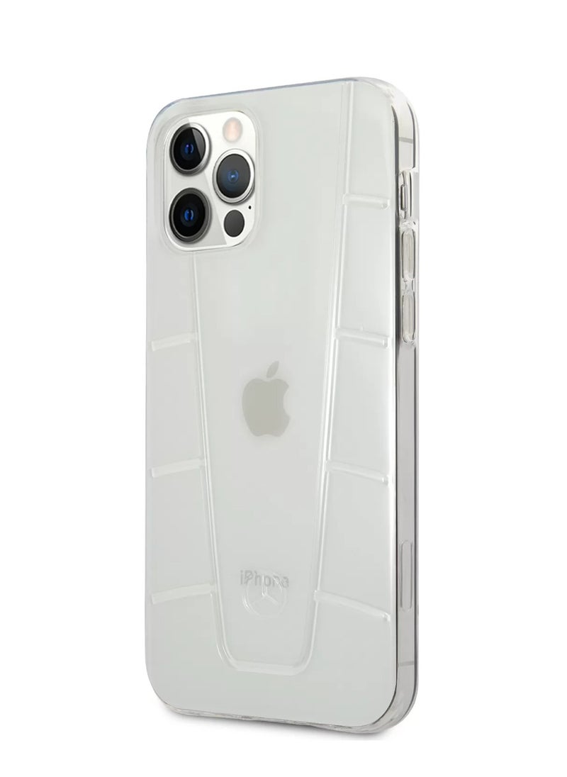 Mercedes-Benz - iPhone 12 / 12 Pro 6.1inch Transparent Design with Embossed Detailing / Shock Absorption / Officially Licensed / Slim and Lightweight- Clear - Image 1
