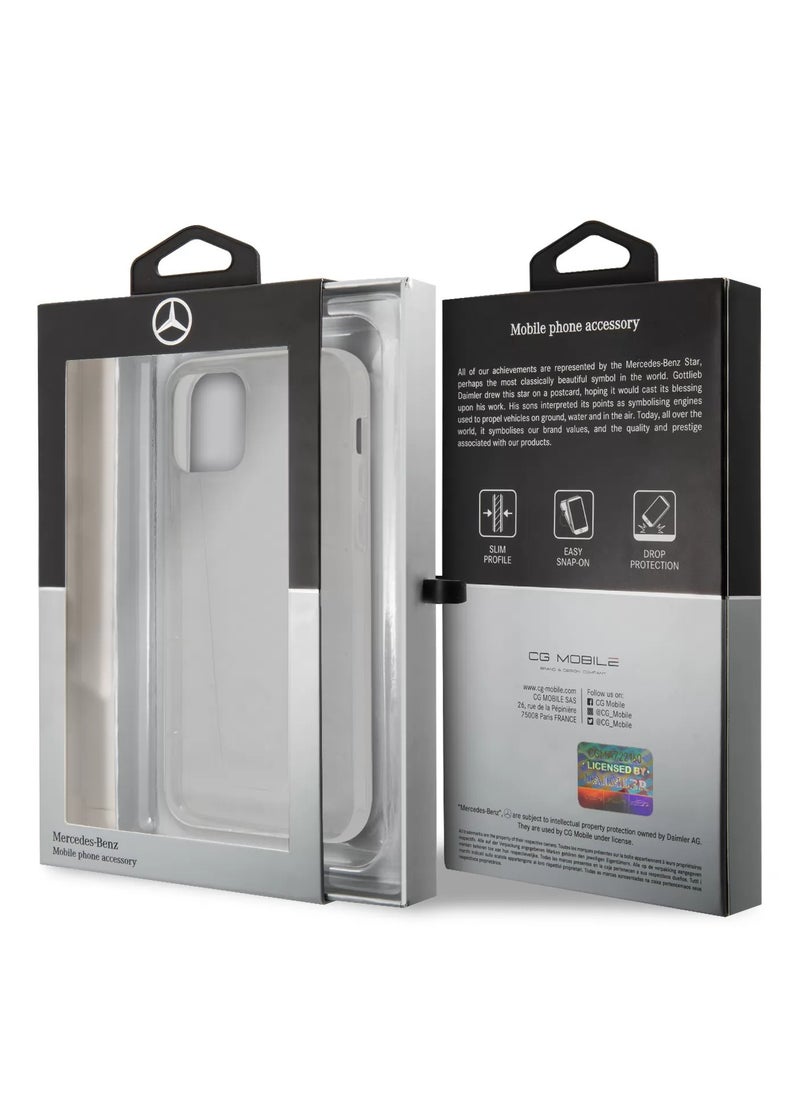 Mercedes-Benz - iPhone 12 / 12 Pro 6.1inch Transparent Design with Embossed Detailing / Shock Absorption / Officially Licensed / Slim and Lightweight- Clear - Image 1