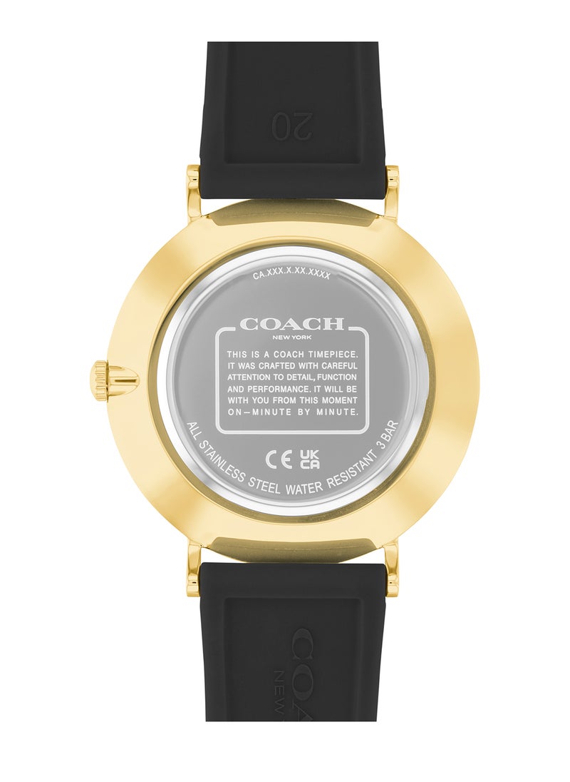 COACH - Round Analog Men's Black Case Watch - 14602633 - Image 1