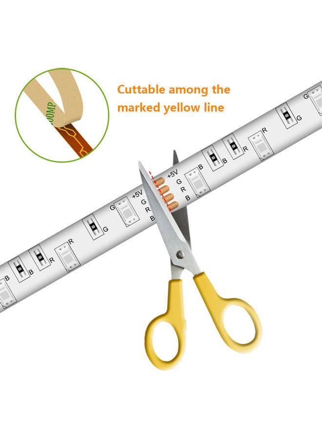 NIBEMINENT RGB LED Strip Light With IR Remote Control Multicolour - Image 4