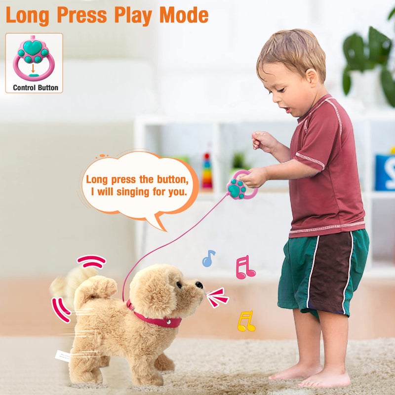 Koonie Talking Plush Golden Retriever Toy Repeats What You Say, Barks and Walks - Electronic Interactive Stuffed Puppy for Kids - Image 4