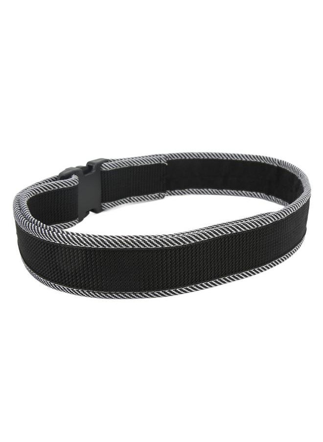 Thoraya - Electrician's Belt Multi Function Tool Belt for Electrical Technician Tool Pouch Adjustable Thickened Nylon Waist Belt Black with White Stripe Edging - Image 1