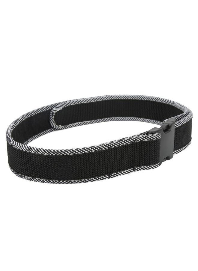 Thoraya - Electrician's Belt Multi Function Tool Belt for Electrical Technician Tool Pouch Adjustable Thickened Nylon Waist Belt Black with White Stripe Edging - Image 1