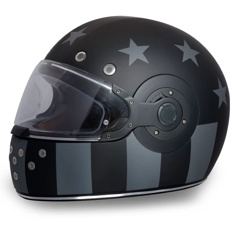 Daytona Helmets Retro Full Face Motorcycle Helmet DOT Approved Vintage Helmet for Motorcycles Cruisers Scooters Mopeds Retro Motorcycle Helmets for Men Women and Youth - Image 3
