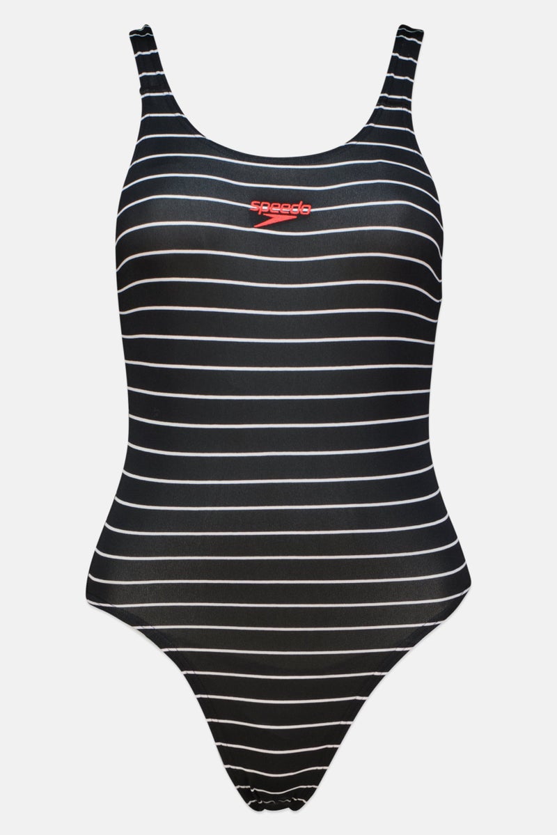 speedo Women Printed Medalist One Piece, Multicolor - Image 1