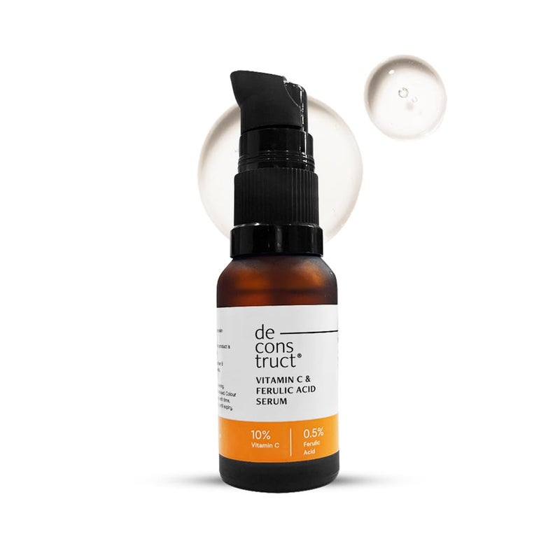 Deconstruct 10 NonIrritating Vitamin C Face Serum For Glowing Skin10 Vitamin C 05 Ferulic AcidWater Based Serum Highly Stable Vitamin C Face Serum For Women And MenBeginner Friendly20 Ml - Image 1