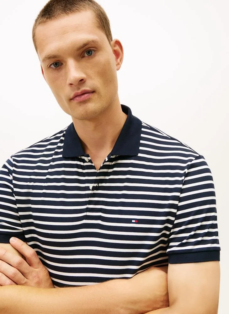 TOMMY HILFIGER  Regular Fit Flag Embroidery Polo Shirt for Men | Best Price UAE