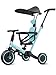 newyoo Tricycle for Toddlers 13 Toddler Bike Birthday Gift and Toys for Girl and Boy Push Trike with Handle and Canopy 6 in 1 Baby Trike Balance Bike TR009 Blue - Image 3